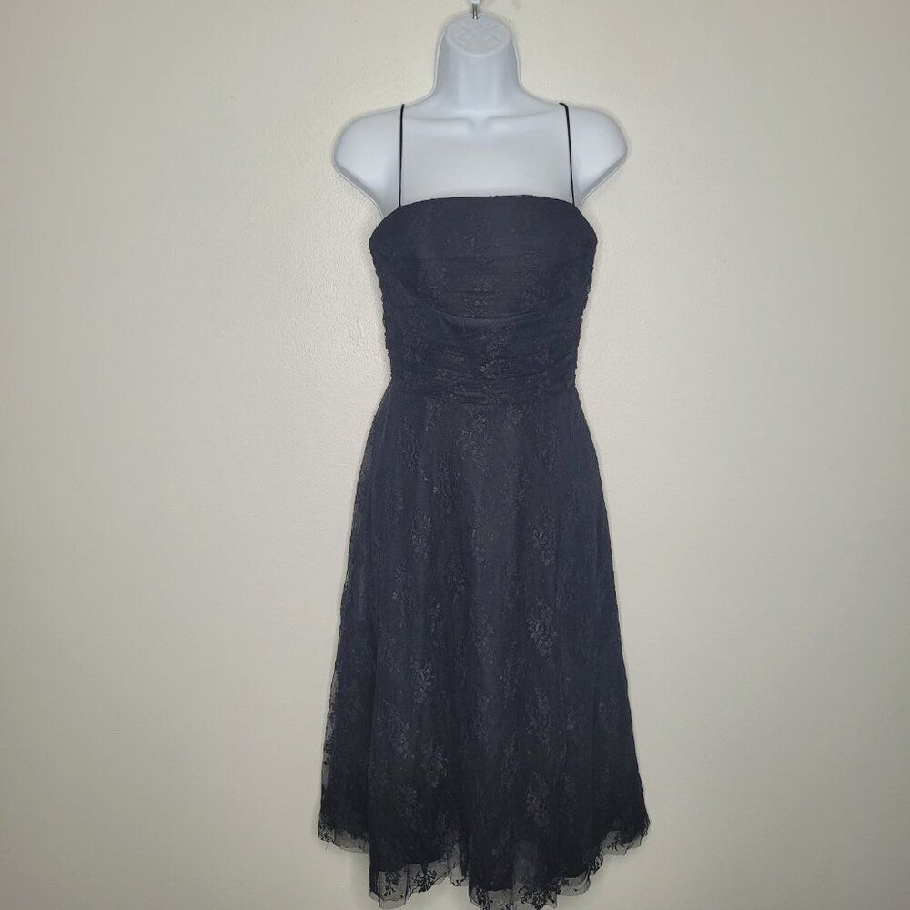Vintage Eliza J black lace witchy goth grunge whimsigoth party dance dress 8